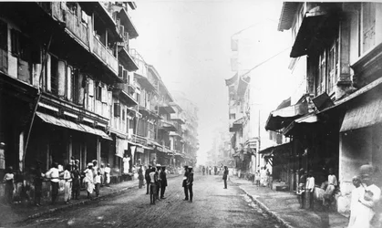 Calle Borah Bazaar, Bombay, c.1870s